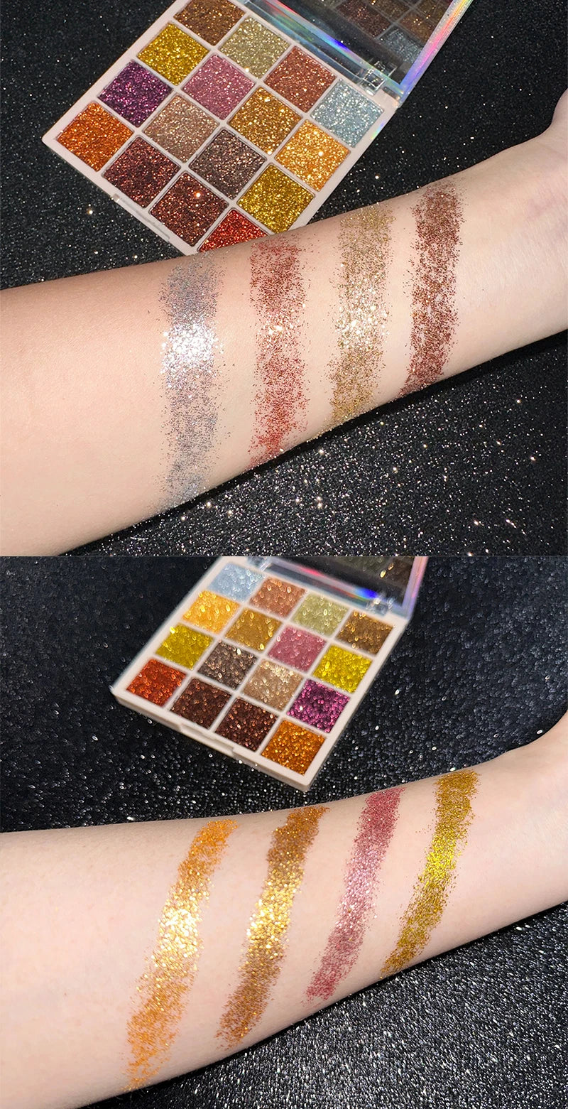 EJVS™ 16 Colors Glitter Eyeshadow