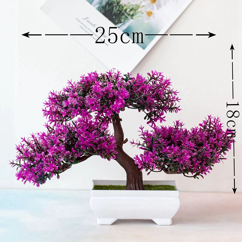 EJVS™ Artificial Bonsai Plant – Small Potted Tree