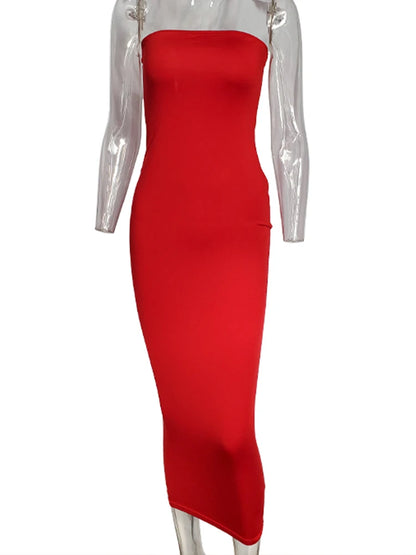 EJVS™  Sleeveless Long Beach Dress