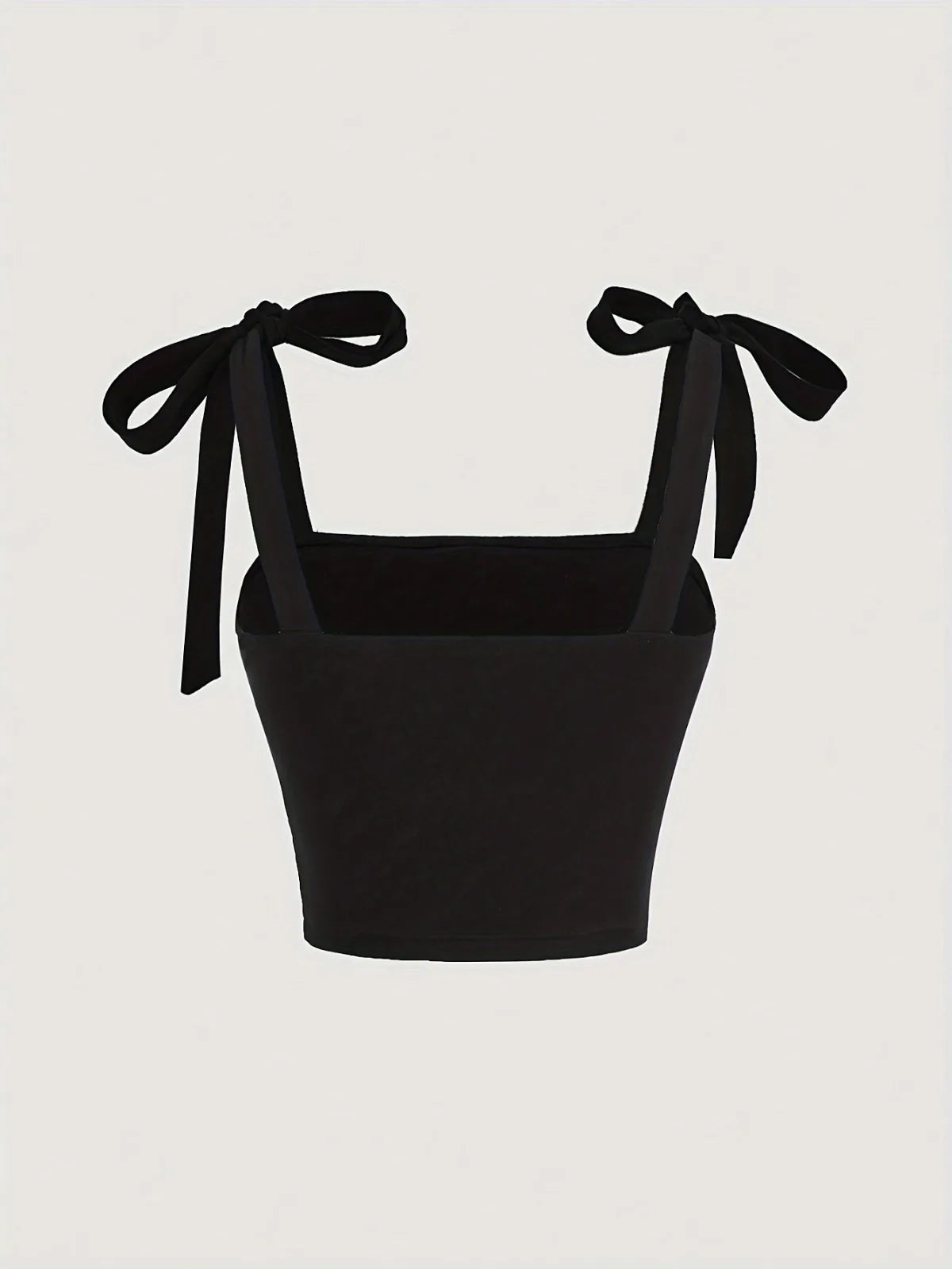 EJVS™ Tie Shoulder Ruched Crop Top