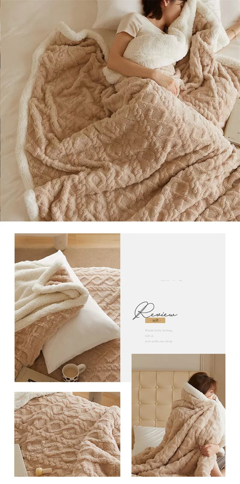 EJVS™ Super Soft Cozy Throw Blanket