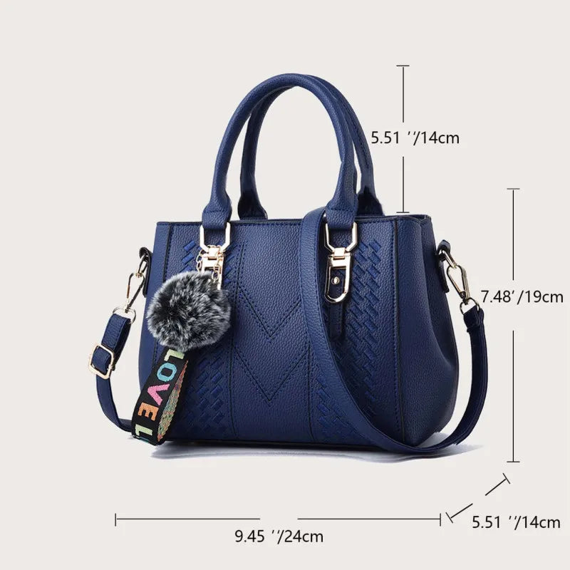 EJVS™  Embroidery Messenger Leather Handbags Bags