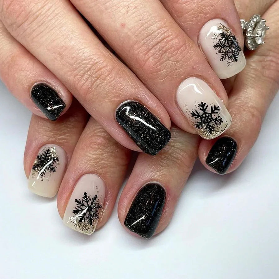 EJVS™  24Pcs Shimmery Manicure Tips