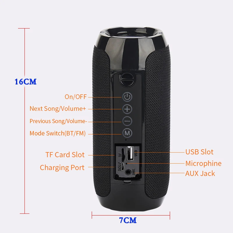 EJVS™  Wireless Bluetooth Speaker - FM Radio Subwoofer