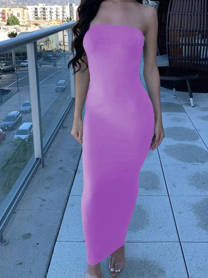 EJVS™  Sleeveless Long Beach Dress