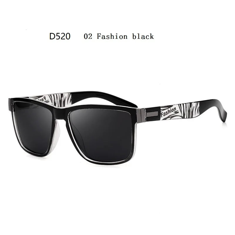 EJVS™  Fashion Square Vintage Polarized Sunglasses Men Women Retro Driving Fishing Luxury Brand Designer Sun Glasses UV400 Eyewear