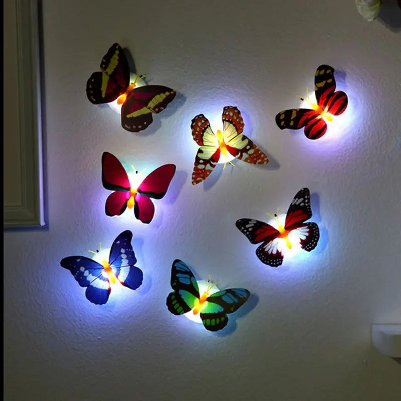 EJVS™ 3D Butterfly Night Light Wall Stickers