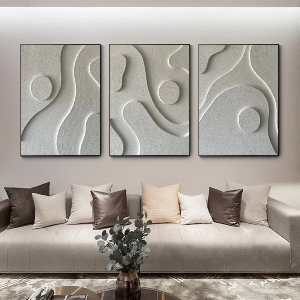 EJVS™ Abstract 3D Textured Wall Art