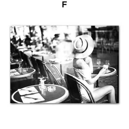 EJVS™ Vintage Europe Camera & Car Canvas Wall Art