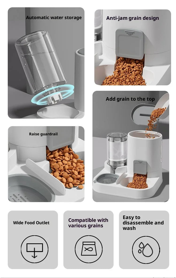 EJVS™  2-in-1 Automatic Pet Feeder & Waterer