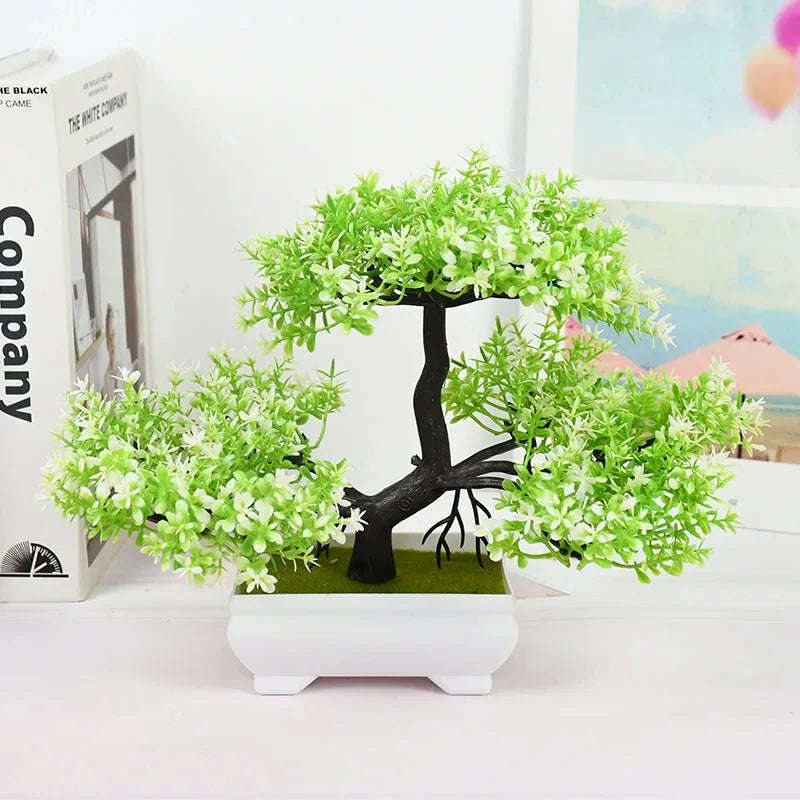 EJVS™ Artificial Bonsai Plant – Small Potted Tree