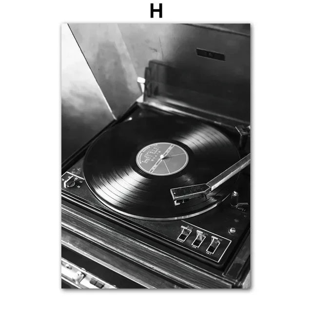 EJVS™ Vintage Europe Camera & Car Canvas Wall Art