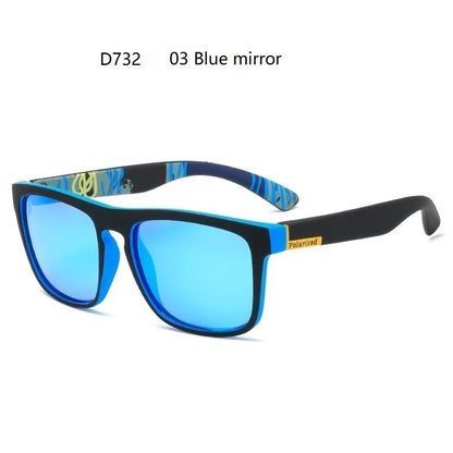 EJVS™  Fashion Square Vintage Polarized Sunglasses Men Women Retro Driving Fishing Luxury Brand Designer Sun Glasses UV400 Eyewear