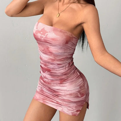 EJVS™  Y2K Sexy Spaghetti Party Dress