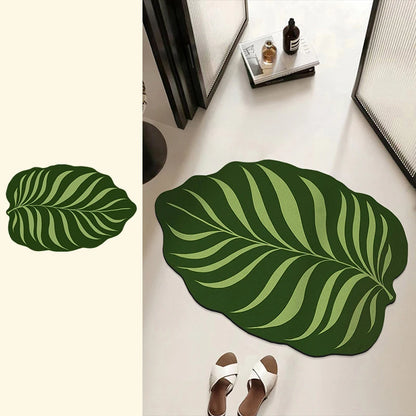 EJVS™ Leaf Diatomite Shower Rug