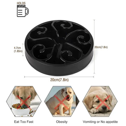 EJVS™  Pet Dog Slow Feeder Bowl - Anti-Gulping
