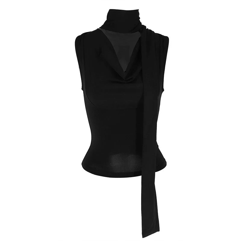 EJVS™  Women Sexy Sleeveless V-Neck Lady Top Fashion Bandage