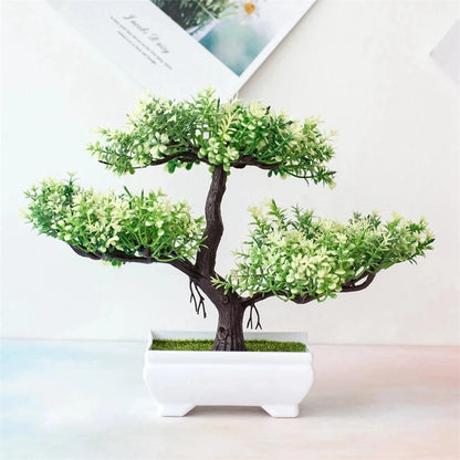 EJVS™ Artificial Bonsai Plant – Small Potted Tree