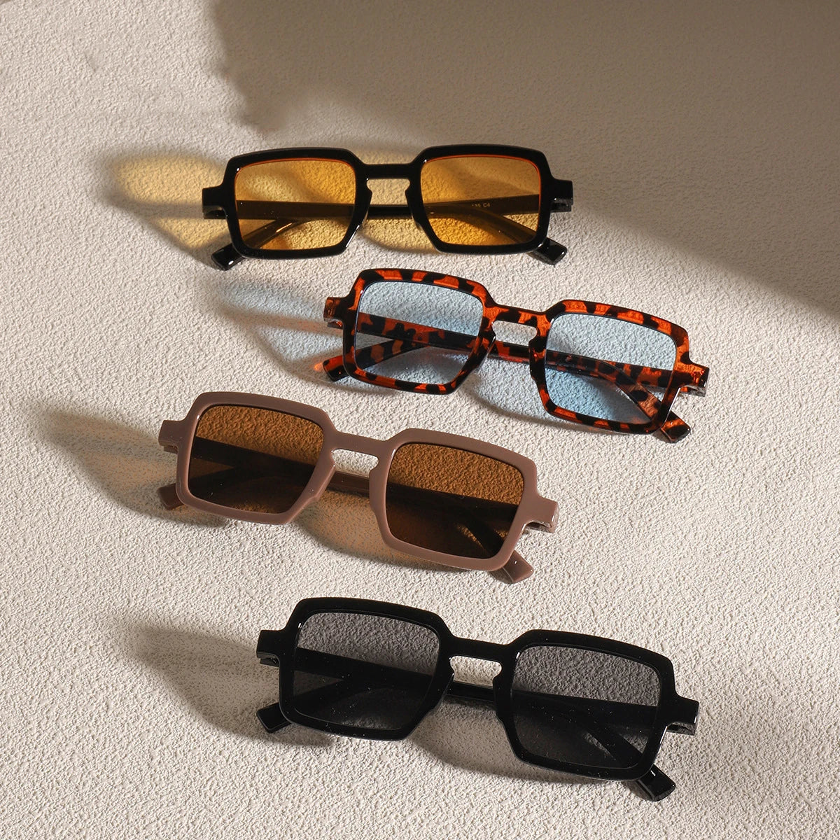EJVS™  Vintage Square Sunglasses For Women Men Rectangle Sun Glasses Female Oval Eyewear Sunglasses for Male Female Eyeglasses
