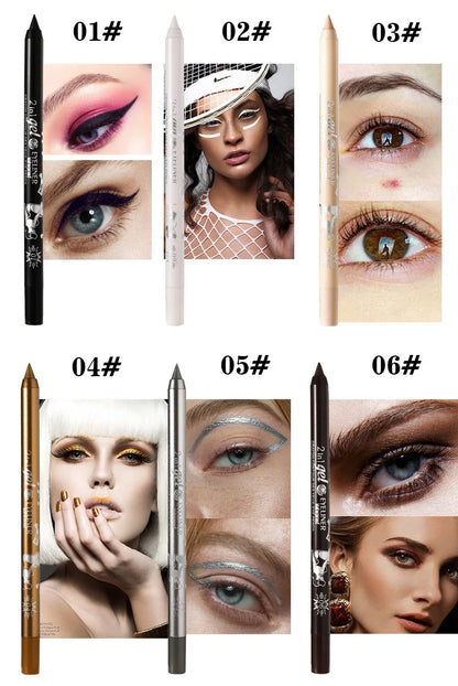 EJVS™  Waterproof Eyeliner Long Lasting Pencil Colourful Pigment