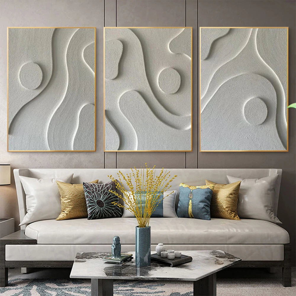 EJVS™ Abstract 3D Textured Wall Art