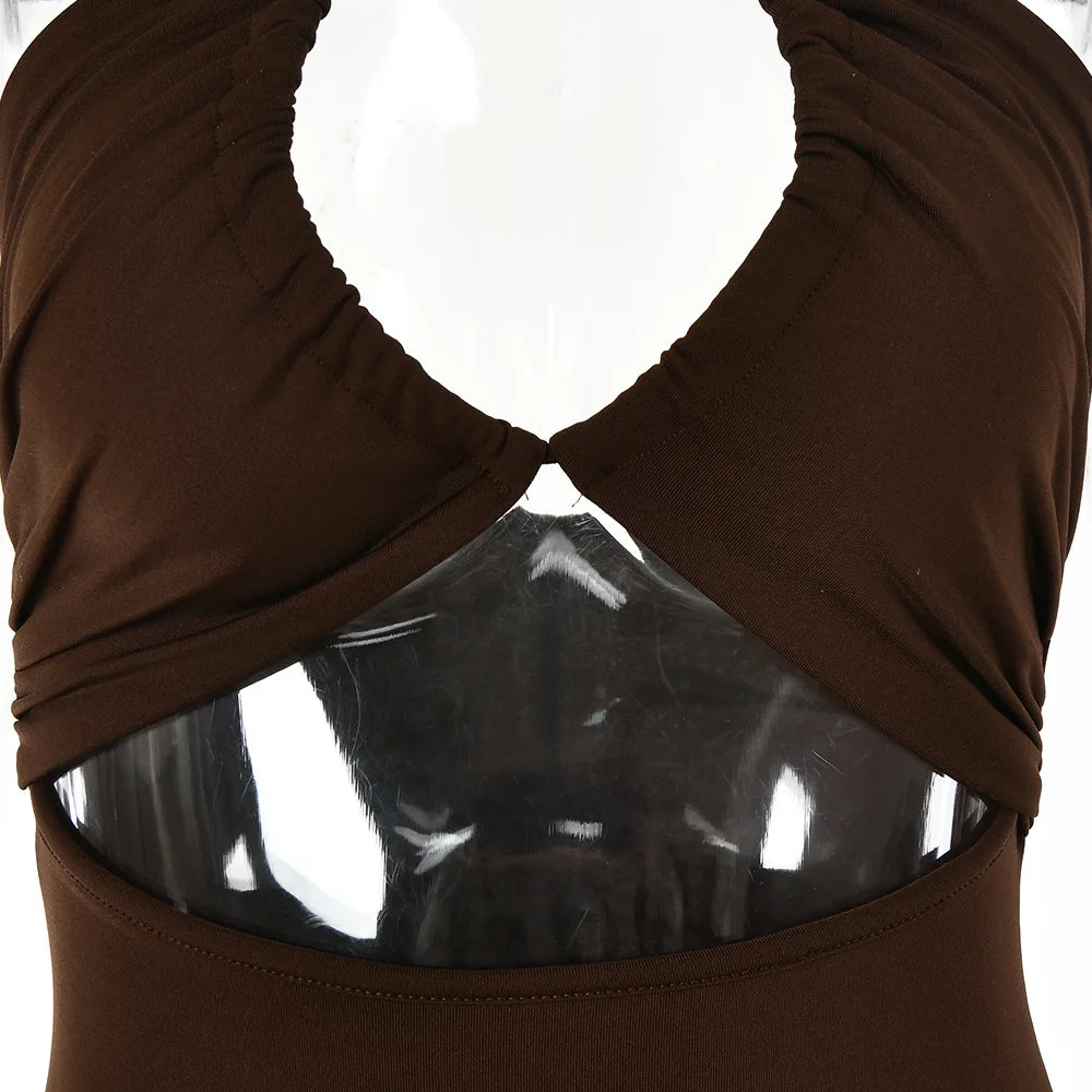 EJVS™  Backless Dresses Slim Dress Bodycon Vestidos Elegantes
