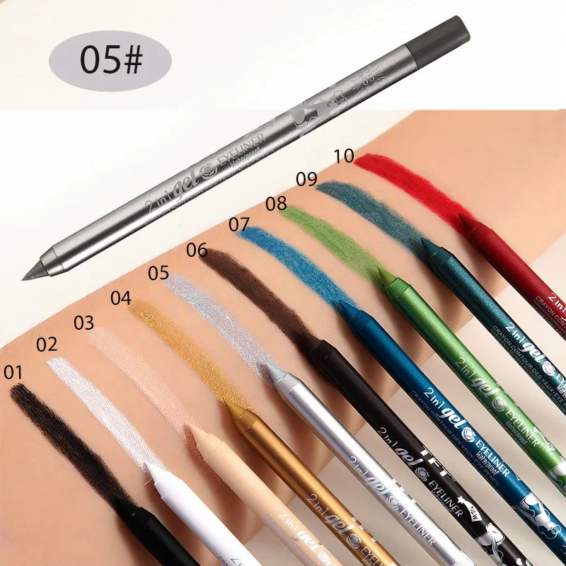 EJVS™  Waterproof Eyeliner Long Lasting Pencil Colourful Pigment