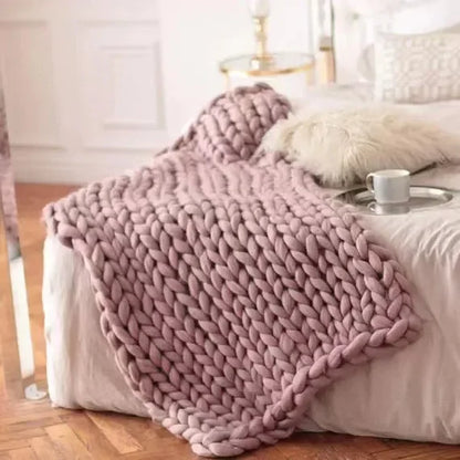 EJVS™ Handmade Chunky Knit Weighted Blanket