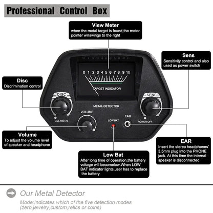 EJVS™  Metal Detector High Accuracy Professional - Waterproof Search Coil