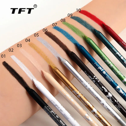 EJVS™  Waterproof Eyeliner Long Lasting Pencil Colourful Pigment