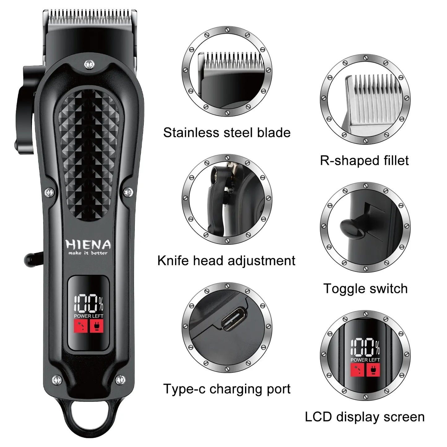 EJVS™  Rechargeable Men's Electric Hair Clipper