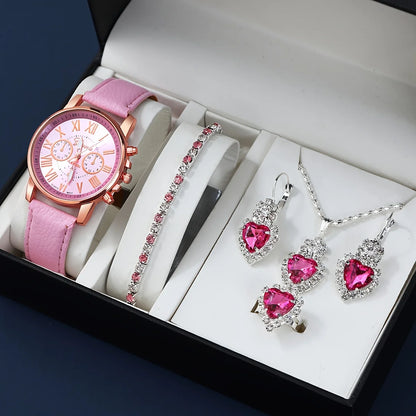 EJVS™  Fashion Quartz Watch Jewelry Set