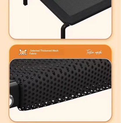 EJVS™  Breathable Dog Bed Summer Camping Cot for Large Dogs Elevated Pet Sleeping Kennel with Removable Washable Sofa Cushion Mat