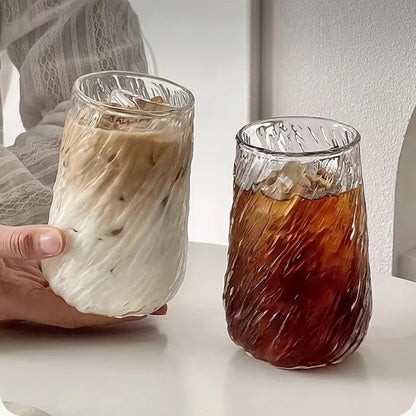 EJVS™ 400ML Transparent Glass Coffee Tea Cup