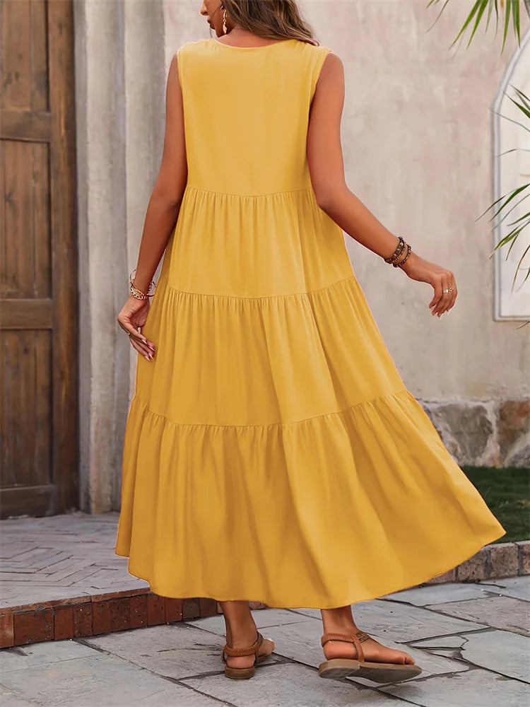 EJVS™ Summer Casual Brand Dress Femme