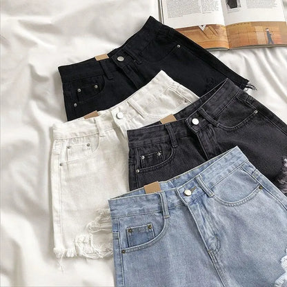 EJVS™  Korean Denim Shorts Hot Pants