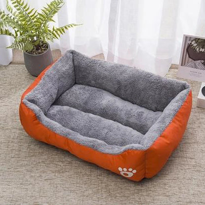 EJVS™  Black Dog Bed Plush Sleeping Bed for Large, Medium and Small Dogs, Non-Slip and Bite-Resistant Pet Sleeping Mat