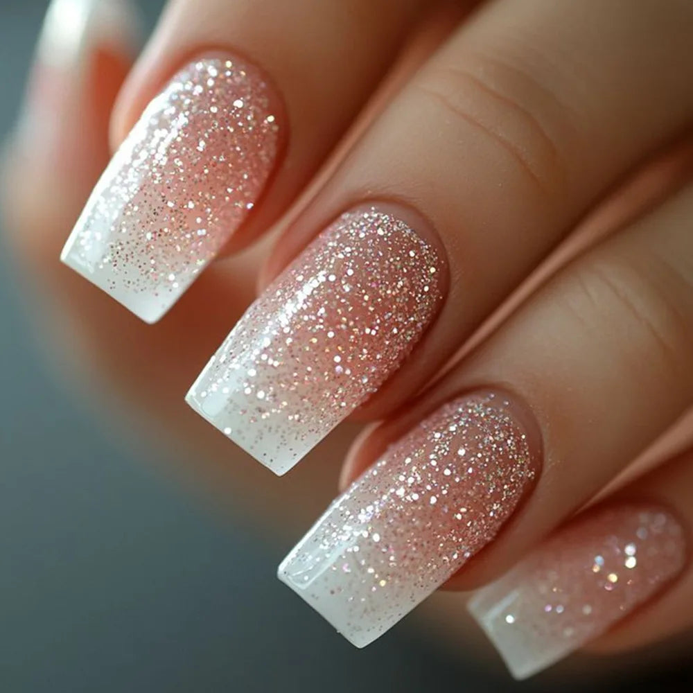 EJVS™  24Pcs Shimmery Manicure Tips