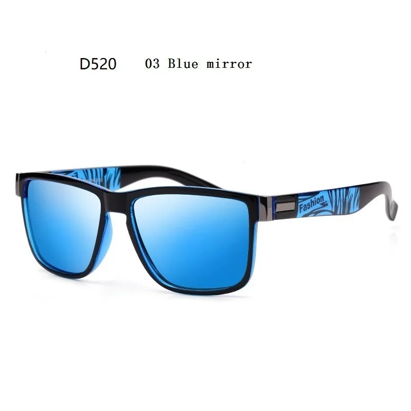 EJVS™  Fashion Square Vintage Polarized Sunglasses Men Women Retro Driving Fishing Luxury Brand Designer Sun Glasses UV400 Eyewear