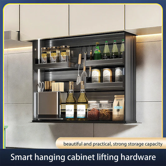 EJVS™ Smart Kitchen Electric Vertical Lifting Platform Hardware Hanging Cabinet Basket