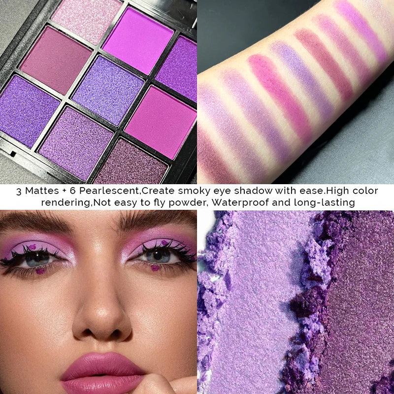 EJVS™ 9 Color Matte Shimmering Makeup