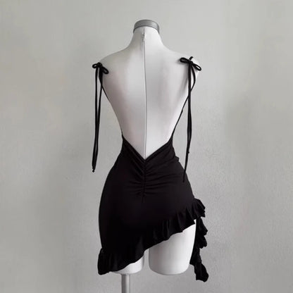 EJVS™ Sleeveless Backless Bodycon Club Dress