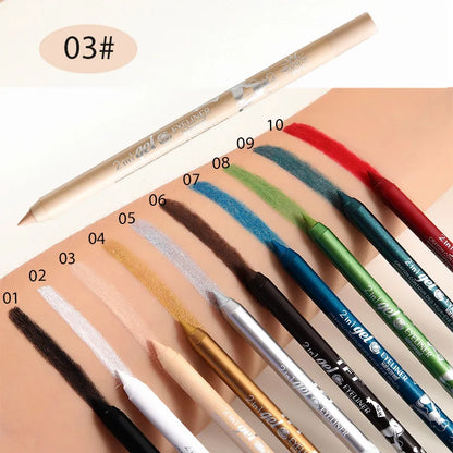 EJVS™  Waterproof Eyeliner Long Lasting Pencil Colourful Pigment