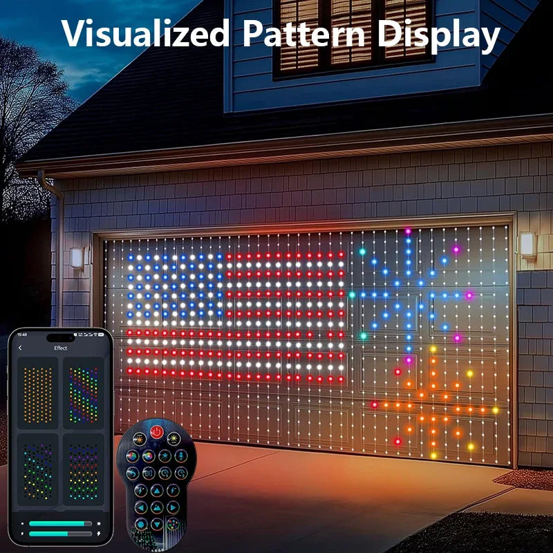 EJVS™  Dynamic DIY Bedroom Window Lights Decor APP Remote Control Music Sync