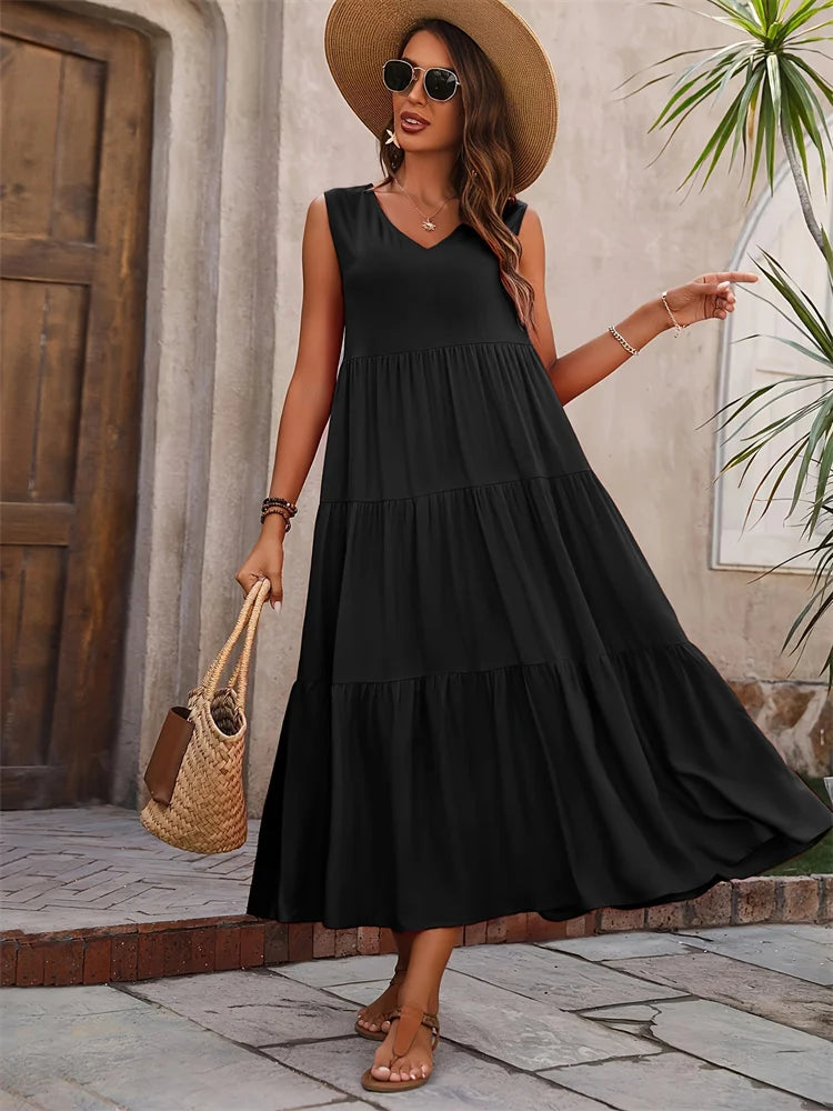 EJVS™ Summer Casual Brand Dress Femme
