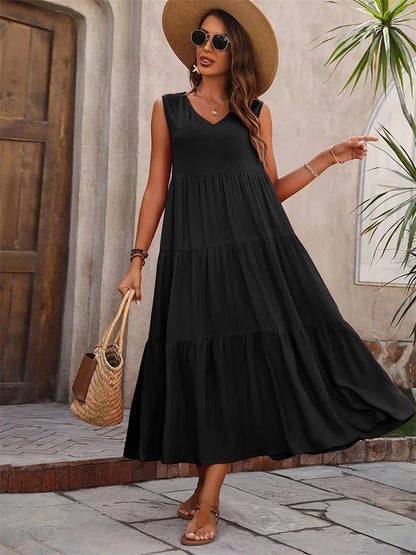 EJVS™ Summer Casual Brand Dress Femme