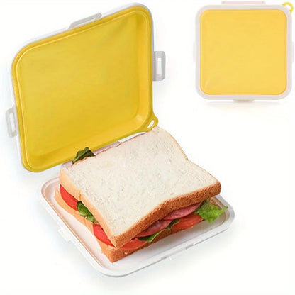 EJVS™ Sandwich Containers Silicone Sandwich Storage Box for Lunch