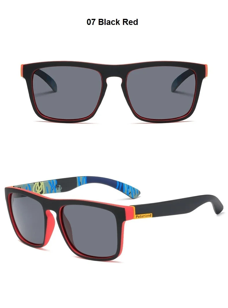 EJVS™  Fashion Square Vintage Polarized Sunglasses Men Women Retro Driving Fishing Luxury Brand Designer Sun Glasses UV400 Eyewear