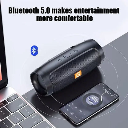 EJVS™  Portable Subwoofer Bluetooth Outdoor Waterproof - FM Radio Speakers