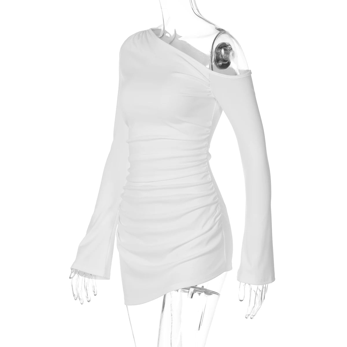 EJVS™ Dulzura Inclined Shoulder Mini Dress